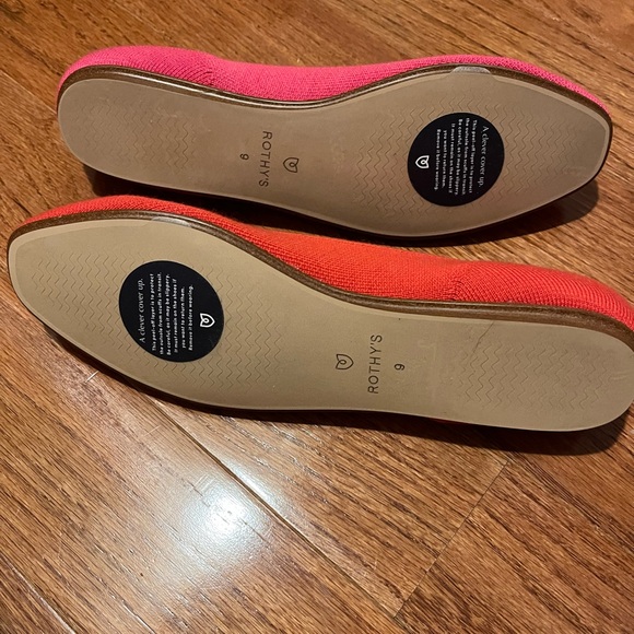 NWT Rothy’s x Marta Ferri Merino Square Flats Flame Azalea 9.5 - Picture 5 of 5